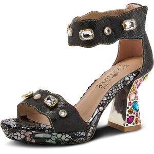 L’Artiste gemstone heels size 38 7.5/8 brand new in box.